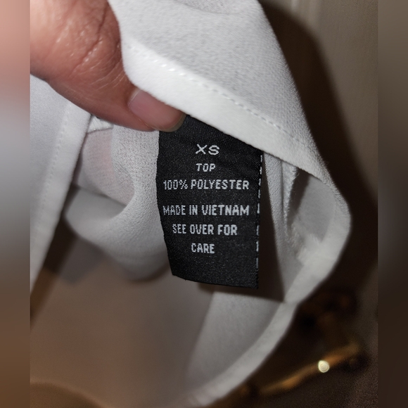 BCX women's sleveless white and black blouse size XS - Picture 5 of 5